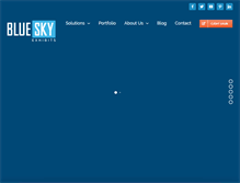 Tablet Screenshot of blueskyexhibits.com